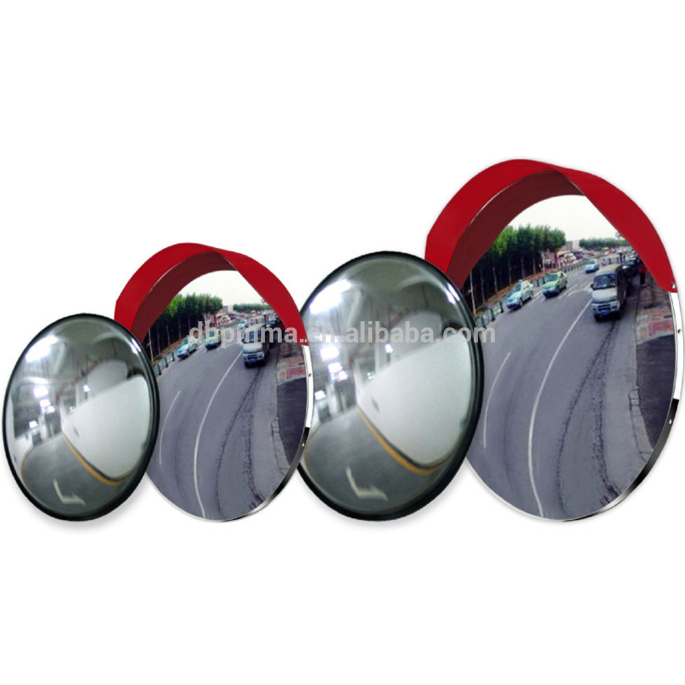 Unbreakable acrylic traffic safety convex mirror