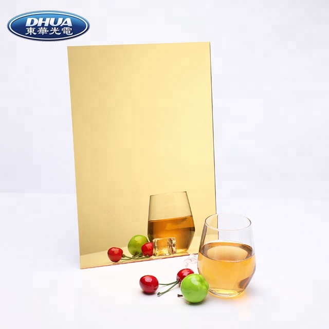 Donghua anti-scratch rose gold compact mirror acrylic mirror sheet